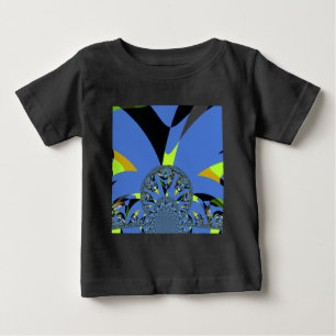 Kühle Bögen mit Fraktal-Kugeln Kunst-Design Baby T-shirt