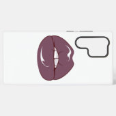 Kühle braune Lippen Samsung Galaxy Hülle (Rückseite (Horizontal))