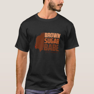 Kühle Braune Zucker Baby Schwarze Afroamerikanisch T-Shirt