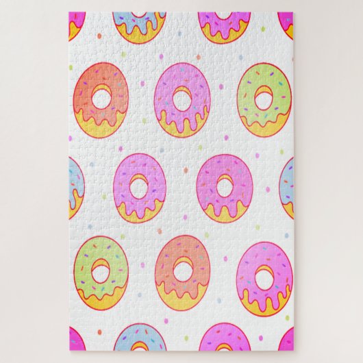 Kühle bunte Donuts Puzzle (Vertikal)