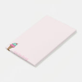 Kühle bunte Eistüten - Personalisiert Post-it Klebezettel (angewinkelt)