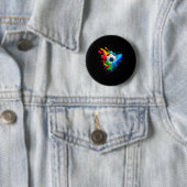 Kühle Bunte Fußball Spritz Liebe Fußball Kunst S Button (Beispiel)