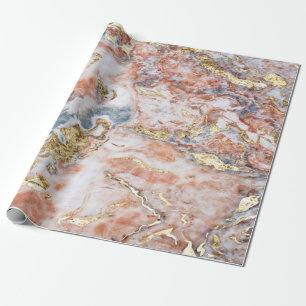 Kühle bunte Goldmarmorstruktur Geschenkpapier