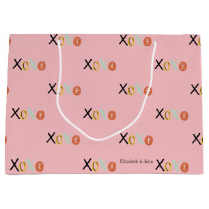 Kühle Bunte "XOXO" Herzen Valentinstag Große Geschenktüte