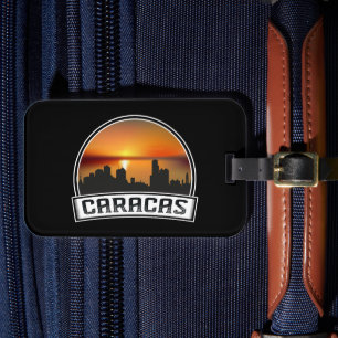 Kühle Caracas Venezuela Skyline Vintage Reise Gepäckanhänger