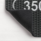 Kühle Chrome-Kohlenstofffaser-Design-Mauspad Mousepad (Ecke)