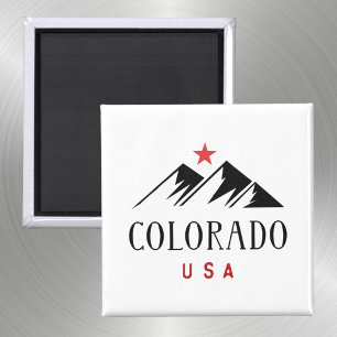 Kühle Colorado USA Berge mit Sternenlicht-Farbe Magnet