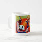 Kuhle cup: CowGirl Kaffeetasse (Vorderseite Links)