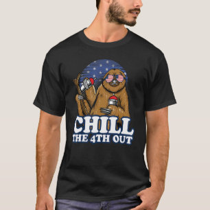 Kühle den 4. aus Patrioterischer Vierter Juli Faul T-Shirt