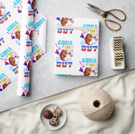 Kühle den 4. Juli herunter Geschenkpapier (Basteln)