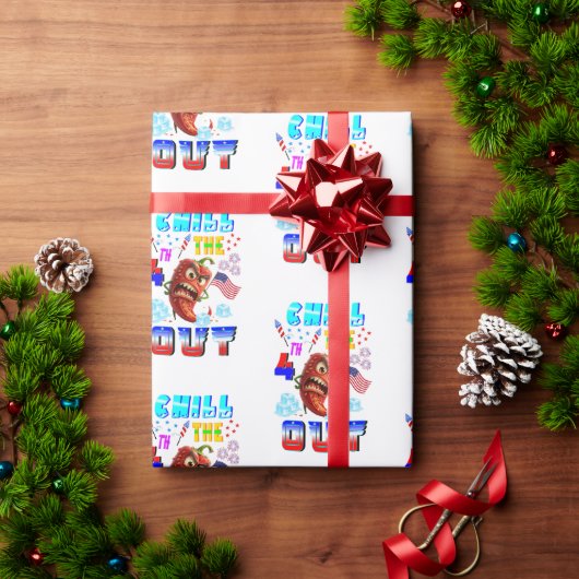 Kühle den 4. Juli herunter Geschenkpapier (Feiertagsgeschenk)