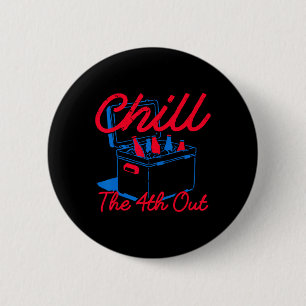 Kühle den 4. Juli lustig 4. Juli Bier Patriotisch Button