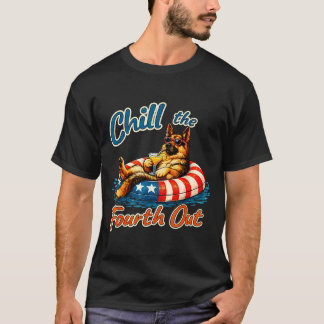 Kühle den vierten aus deutscher Schäferhund 4. Jul T-Shirt