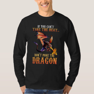 Kühle Drachenflamme speiendes fliegendes mythische T-Shirt