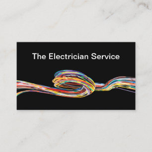 Kühle einzigartige Elektriker-Service Visitenkarte