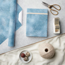 Kühle Eisblaue Vereisung Weiß Glitter-Muster