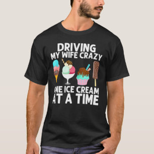 Kühle Eiscreme-Kunst für Männer Papa Gelato-Kegel  T-Shirt