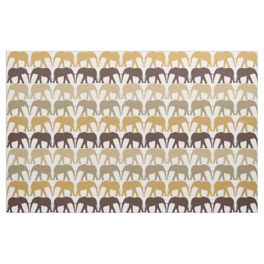 Kühle Elefantenmuster Stoff (Fat Quarter (45,7 x 55,9 cm))