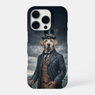 Kühle elegante viktorianische Steampunk-Labrador-H iPhone 16 Pro Hülle