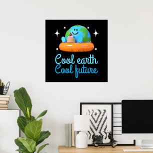 Kühle Erde, Kühle Zukunft - Erde Poster