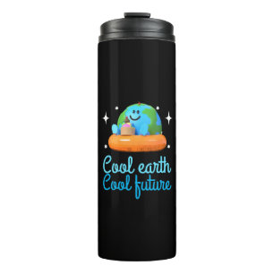 Kühle Erde, Kühle Zukunft - Erde Thermosbecher