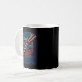 Kühle Essstäbchen mit Koi-Karpfen-Kostüm Design Kaffeetasse (Vorderseite Links)