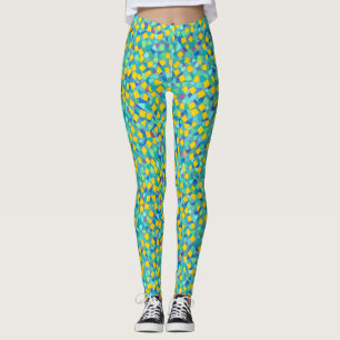 Kühle farbenfrohe abstrakte geometrische Glasmaler Leggings