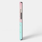 Kühle farbenfrohe Eis-Macarons iPhone Hülle (Linke Seite)
