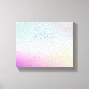 Kühle farbenfrohe Ombre-Verläufe & Ihre Schrift Leinwanddruck