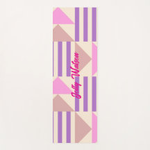 Kühle Farbgeometrische Form Design, Name Yoga Mat