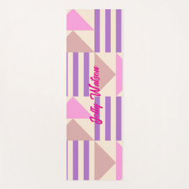 Kühle Farbgeometrische Form Design, Name Yoga Mat Yogamatte