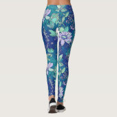Kühle, farbige Blumenleggings Leggings (Rückseite)