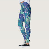 Kühle, farbige Blumenleggings Leggings (Links)