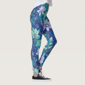 Kühle, farbige Blumenleggings Leggings (Rechts)