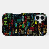 Kühle Farbige Namen Personalisiert iPhone Hülle (Rückseite (Horizontal))
