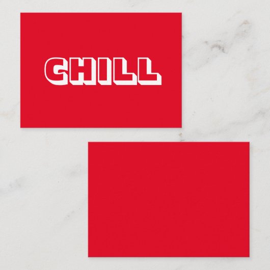 Kühle, fett, moderne, rote weiße Karte (Vorne/Hinten)
