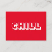 Kühle, fett, moderne, rote weiße Karte (Vorderseite)