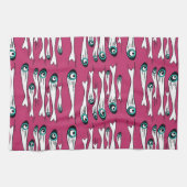Kühle Fisch Muster Teetücher - Moderner Pop Kunst, Geschirrtuch (Horizontal)
