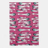 Kühle Fisch Muster Teetücher - Moderner Pop Kunst, Geschirrtuch (Vertikal)