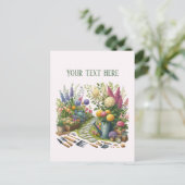 Kühle Gartenlandschaft anpassbar Postkarte (Stehend Vorderseite)
