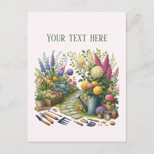 Kühle Gartenlandschaft anpassbar Postkarte (Vorderseite)