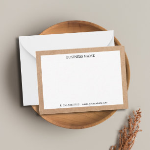 Kühle gedruckte Kraft-Weiß-Business Mitteilungskarte