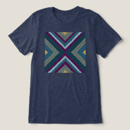 Kühle getönte Mosaik Tri-Blend Shirt
