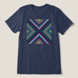 Kühle getönte Mosaik Tri-Blend Shirt