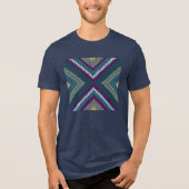 Kühle getönte Mosaik Tri-Blend Shirt (Vorderseite)