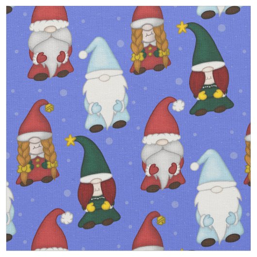 Kühle Gnomies (Klein) Stoff (Nahaufnahme)