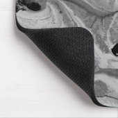 Kühle graue Marmortextur Mousepad (Ecke)
