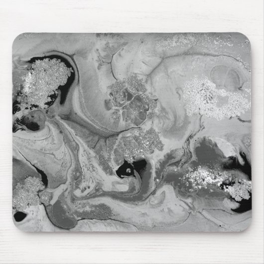 Kühle graue Marmortextur Mousepad (Vorne)