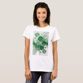 Kühle grüne ABSTRACT ART Gestaltung T-Shirt (Vorne ganz)