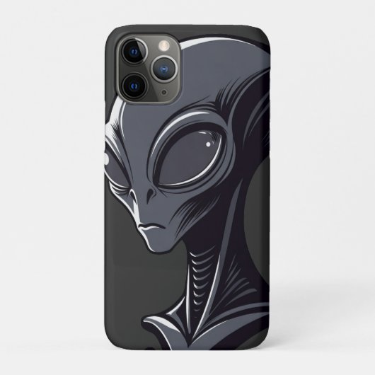 Kühle grüne Alien-Illustration - Moderner Sci-Fi-C Case-Mate iPhone Hülle (Rückseite)